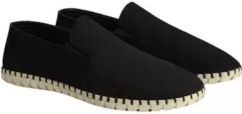 Desa Desa Men's Loafer - Upper and Lining Made of Leather, Flat Heel schwarz