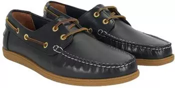 Desa Men's Leather Slippers schwarz