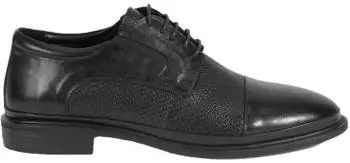 Desa Desa Men's Loafer - Upper and Lining Made of Leather, Elastic Lacing schwarz