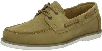 Marc O'Polo Soft Cowhide Leather Boat Shoe beige