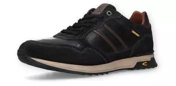Camel Active Sneaker with Logo Lettering schwarz/cafe