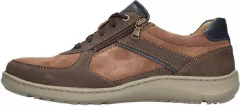 Waldl&auml;ufer Herwig Lace-Up Shoe with Lacing and Zip H-Width braun-marine