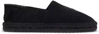 HUGO Brinn_Muleloaf Sabot Mules Summer Loafer Slip-on Slipper with Jute Sole schwarz