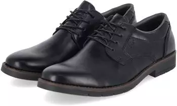 Rieker Lace-up Shoe with Block Heel schwarz
