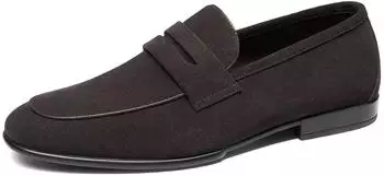 Bruno Marc Penny Loafer Comfort Lightweight Slip-on Shoes Suede Soft Cowhide Non Slip 180 Foldable mokka