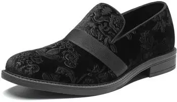 Bruno Marc Men's Dress Shoes Loafer Slip On schwarz
