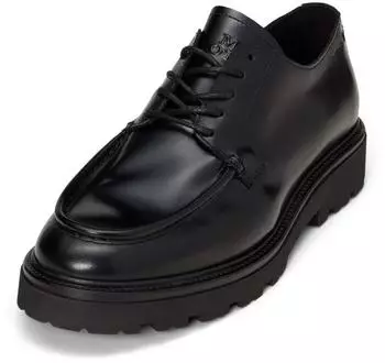 Marc O'Polo Slightly Glossy Calfskin Slip-On Boots schwarz