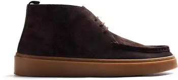 Gioseppo Low Shoes Suede Lace-up Shoe chocolate