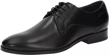 Sioux Geriondo-704 Men's Lace-Up Shoes Smooth Leather Leather/Rubber Sole schwarz