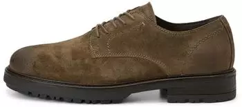 Marc O'Polo Schlupfboots aus ge&ouml;ltem Veloursleder dark taupe