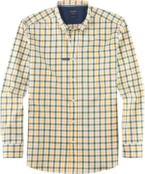 OLYMP Casual Freizeithemd Regular Fit Karo Button-Down (4052-44-45) grün