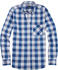 OLYMP Casual Freizeithemd Regular Fit Karo Button-Down (4040-44-15) blau