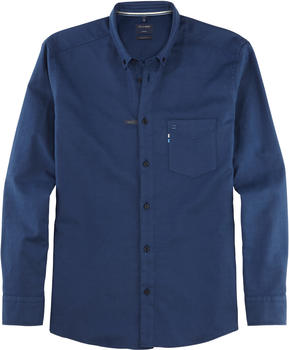 OLYMP Casual Freizeithemd Regular Fit Karo Button-Down (4042-44-18) blau
