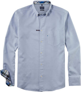 OLYMP Casual Freizeithemd Regular Fit Karo Button-Down (4042-44-11) blau