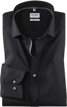 OLYMP Level Five Business Hemd Body Fit Extra langer Arm Kent (076769-68) schwarz
