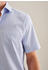 Seidensticker Twill Business Hemd in Regular mit Kentkragen Druck (01.143811-0011) blau
