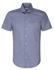 Seidensticker Popeline Kurzarm Business Hemd in Regular mit Kentkragen Druck (01.143911-0013) blau