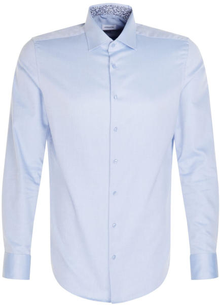 Seidensticker Twill Business Hemd in Slim mit Kentkragen Uni (01.643514-0013) blau
