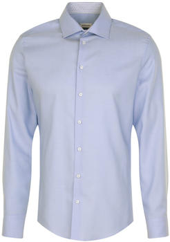 Seidensticker Bügelfreies Twill Business Hemd in Slim mit Kentkragen und extra langem Arm Uni (01.643515-0011) blau