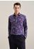 Seidensticker Popeline Business Hemd in Slim mit Kentkragen Floral (01.643790-0017) blau