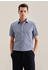 Seidensticker Popeline Business Hemd in Slim mit Kentkragen Druck (01.643911-0013) blau