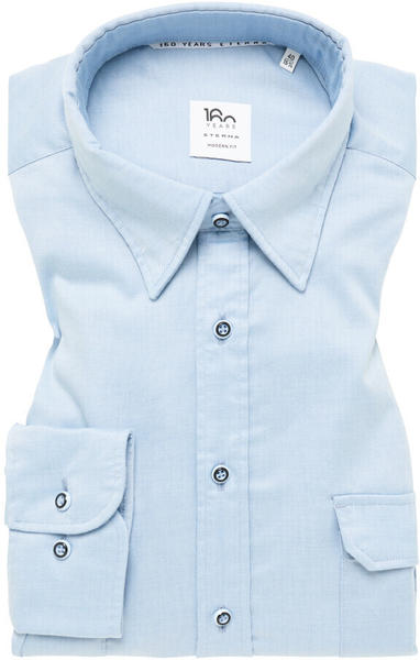 Eterna Modern Fit Soft Luxury Shirt (1SH12576) hellblau