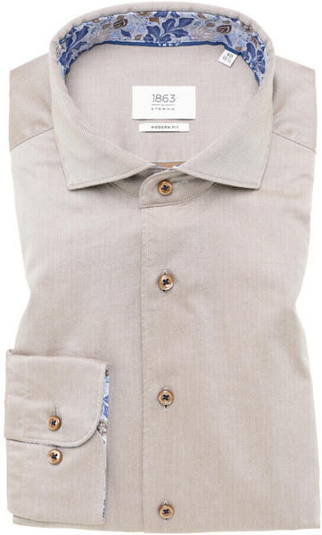 Eterna Modern Fit Soft Luxury Shirt (1SH12728) hazelnut