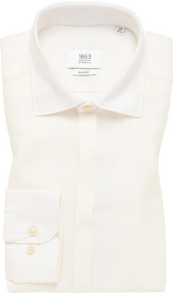 Eterna Slim Fit Linen Shirt (1SH12076) champagner