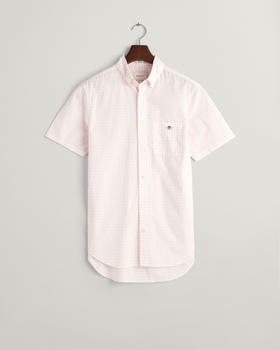 GANT Regular Fit Popeline-Kurzarmhemd mit Vichy-Karo (3000121) light pink