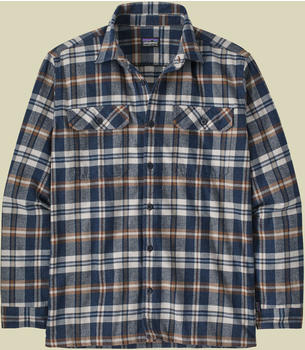Patagonia Men's Long-Sleeved Organic Cotton Midweight Fjord Flannel Shirt fields new navy