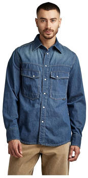 G-Star Dakota Regular Fit Long Sleeve Shirt (D23006-D306-D888) blue
