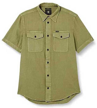 G-Star Marine Service Slim Fit Short Sleeve Shirt (D19751-7647-D855) green