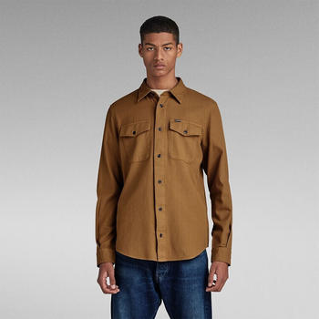 G-Star Marine Slim Fit Long Sleeve Shirt (D20165-D454-G082) brown