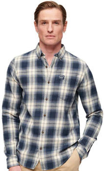 Superdry Cotton Lumberjack Long Sleeve Shirt (M4010727A) blau