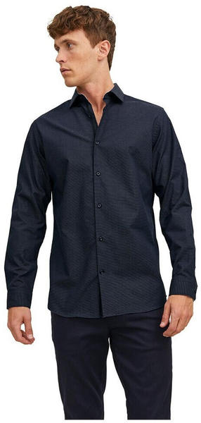 Jack & Jones Blaparker Detail Long Sleeve Shirt (12238034) blau