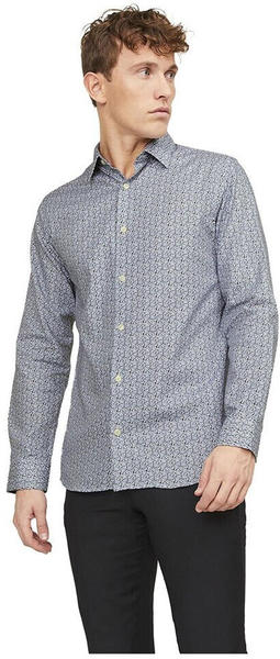 Jack & Jones Blanordic Print Long Sleeve Shirt (12251006) grau