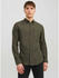 Jack & Jones Classic Melange Long Sleeve Shirt (12235974) grün