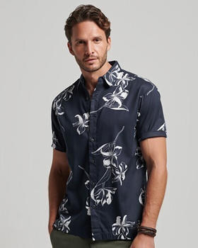Superdry Vintage Hawaiian Kurzarm-Shirt (M4010620A) mono hibiscus navy