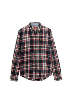 Superdry Cotton Lumberjack Langarm-Shirt (M4010727A) kansas check navy