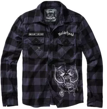 Brandit Motörhead Checkshirt (61005) black Brandit Motörhead Checkshirt (61005) black