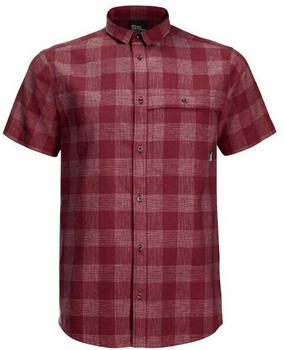 Jack Wolfskin Highlands Shirt M deep ruby check
