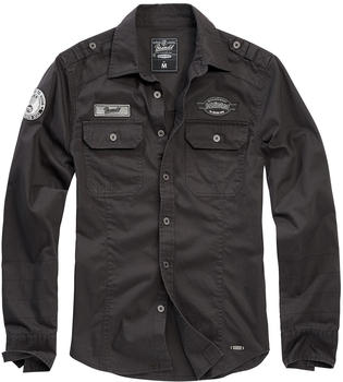 Brandit Luis Vintage Long Sleeve Shirt (4023) black