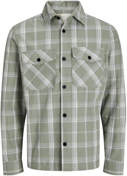 Jack & Jones Croy Spring Check Overshirt (12251117) lily pad/checks comfort