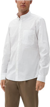 S.Oliver Slim: Hemd aus Baumwollstretch (2125894) weiß