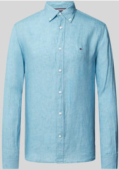 Tommy Hilfiger Regular Fit Freizeithemd aus Leinen Modell Pigment (MW0MW34602) hellblau