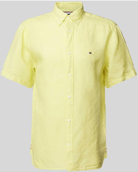 Tommy Hilfiger Regular Fit Leinenhemd mit Button-Down-Kragen (MW0MW35207) gelb