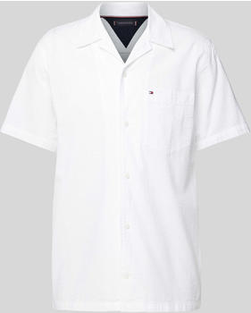 Tommy Hilfiger Regular Fit Freizeithemd mit Logo-Stitching (MW0MW35211) weiß