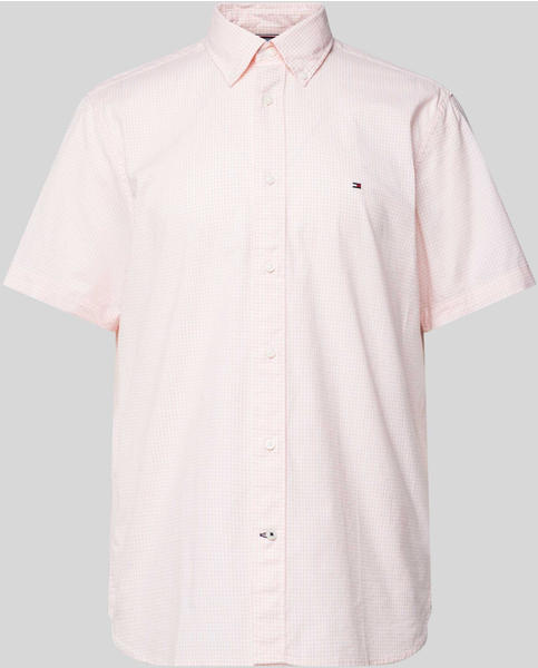 Tommy Hilfiger Freizeithemd mit Label-Stitching Modell Gingham (MW0MW36144) pink