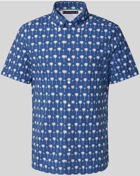 Tommy Hilfiger Slim Fit Freizeithemd mit Allover-Muster (MW0MW34582) marine