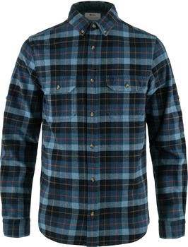 Fj&auml;llr&auml;ven Singi Heavy Flannel Shirt dark navy/indigo blue